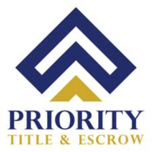 priority title logo blue yellow